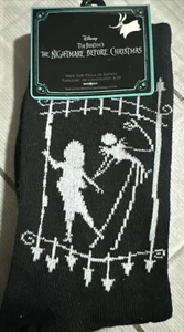 Nightmare Before Christmas Socks Jack And Sally Womens Disney Crew Socks - Picture 1 of 2