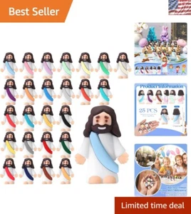 25 Juguetes Duraderos Pequeño Jesús - Encantadores Favores y Decoraciones de Fiesta Religiosa - Imagen 1 de 8