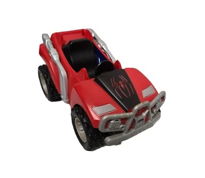 罕见 2007 孩之宝漫威蜘蛛侠 6.5 英寸玩具车 — 第 1/4 张图片