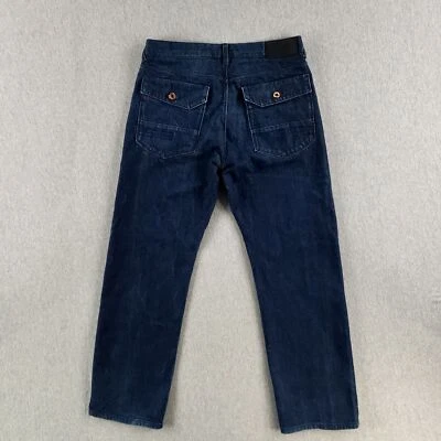Sean John 34 Hamilton Fit Jeans Retro Heavy Denim Flap Pockets Loose Straight - Image 1 of 4