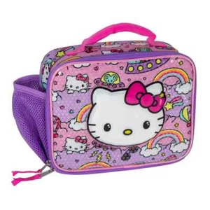 Hello Kitty Kids Insulated Lunch Bag Purple Rainbow - Picture 1 of 6