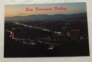San Fernando Valley, California. Night View Postcard (V2) - Picture 1 of 2