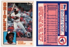 1984 Topps Collectors Edition/Tiffany Eddie Murray--Baltimore Orioles