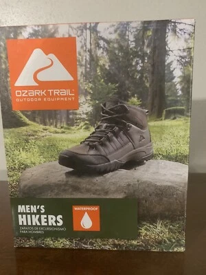 *New* Ozark Trail Men's Meadows Waterproof Casual Mid Hiking Boots Sz 6 - Image 1 of 4