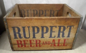 VTG/Antique 1942 Original Ruppert Beer/Ale Wood Wooden Box Crate Case New York - Picture 1 of 11