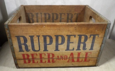 VTG/Antique 1942 Original Ruppert Beer/Ale Wood Wooden Box Crate Case New York - Image 1 of 4