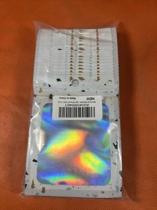 100 Pack Holographic Bagses Packaging Bags, Resealable 3.5 By 4.7” P5 - Picture 1 of 4