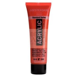 COLORE ACRILICO 398 ROSSO NAFTOLO CHIARO AMSTERDAM "ACRYLIC" TUBO DA 20ML - Imagen 1 de 4