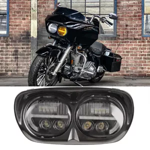 LED Motor Headlight Assembly DRLs Turn Signal For Harley Road Glide 2004-2013 - Picture 1 of 7