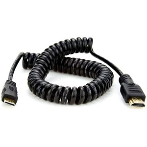 Atomos Coiled Mini HDMI To Full HDMI Cable 50cm (65cm extended) - Picture 1 of 1