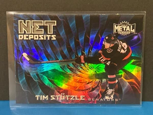 2020-21 Upper Deck Metal Universe Time Stutzle Net Deposits Rookie ND-8 - Imagen 1 de 2