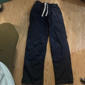 Cat And Jack Straight Leg Navy Blue Pants Size 14 Boys Small Tear Read School  - Picture 1 of 15