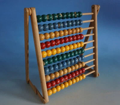 Alter Abakus Rechenschieber Rechenrahmen Holz Retro wohl 60er Jahre (F023-177) - Bild 1 von 3