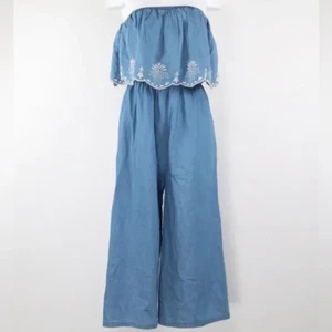 Jessica Simpson Women's Off Shoulder Embroidered Jumpsuit, size XS - Picture 1 of 13