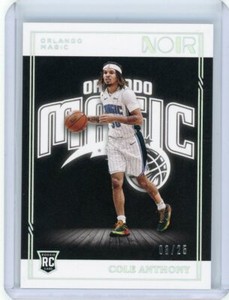 2020-21 Panini Noir Basketball Association Edition Foil Rookie #144 Cole Anthony