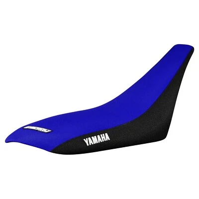 Cubierta de asiento con pinza Yamaha YFZ 450 2004-2013 NEGRO/AZUL LOGOTIPO ESTÁNDAR #200 Foto 1 de 4