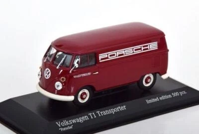 Volkswagen VW T1 Bus Modellino Minichamps 1:43 Porsche 943052203 - Immagine 1 di 2