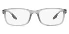 Prada PS 09OV Eyeglasses RX Men Gray Transparent Square 55mm New &amp; Authentic