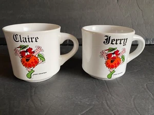 Vintage Magic Mountain Coffee Tea Cups Pair White - Bild 1 von 7