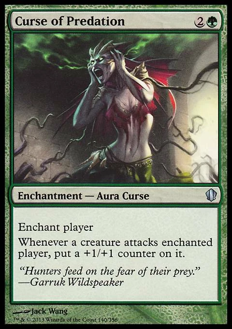 Magic The Gathering Magic The Gathering Curse of Predation (140) Commander 2013 LP Foto 1 de 1