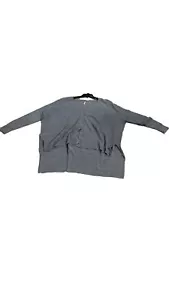 Maglione cardigan oversize Free People grigio a maglia leggera taglia large - Foto 1 di 5