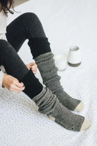 Knitted Lounge Socks - Picture 1 of 11