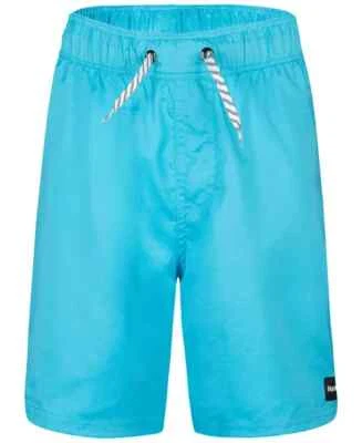 Hurley Pool Party Pull-On Swim Shorts Boys L Blue Lazer Elastic Waist Drawstring - Image 1 of 4