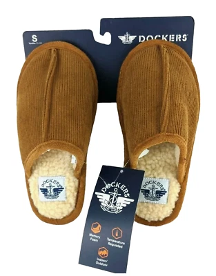 Zapatillas Dockers Niños Niños Marrón Pana Forradas de Vellón S (11-12) Nuevas con Etiquetas Foto 1 de 4