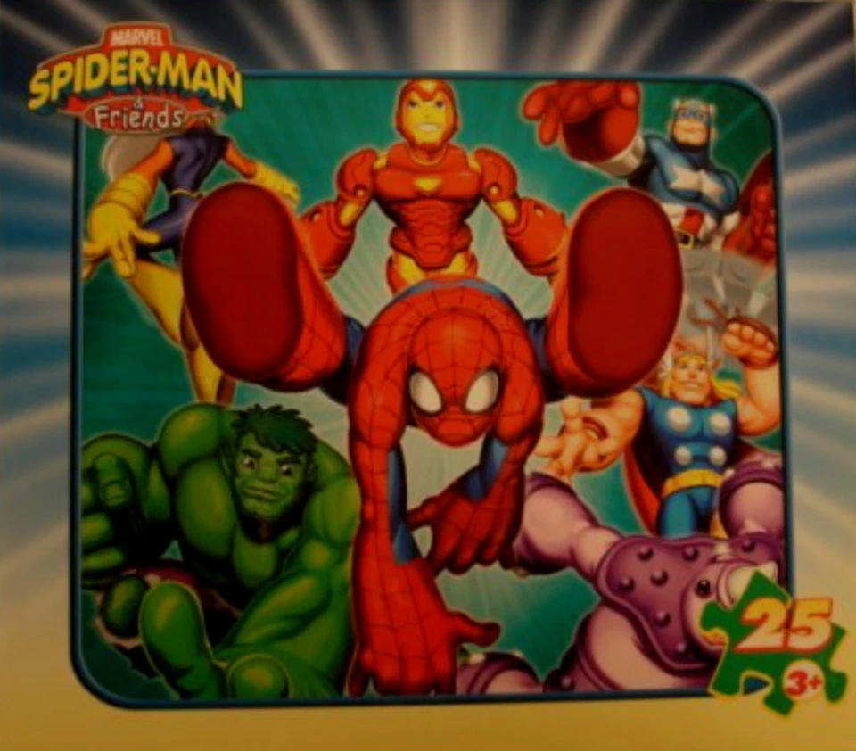 Rompecabezas Marvel Spiderman & Friends sellado de fábrica 25 piezas nuevo 2007 Foto 1 de 1