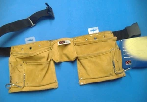 GENAU GEAR ELEVEN POCKET TOOL BELT WITH TWO HAMMER HOLDERS #4145 - Picture 1 of 4