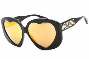 Gafas de sol MOSCHINO MOS152/S 0807 CU marco negro marrón amarillo lentes 61 mm - Imagen 1 de 4
