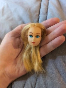 Vintage Barbie Doll Sized Clone Head Only 1960's Blonde - Picture 1 of 5