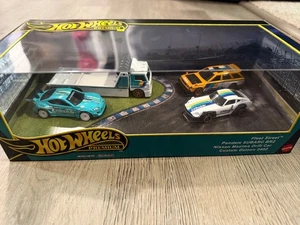 Hot Wheels Premium Diorama Fleet Street SUBARU BRZ Nissan Maxima Datsun Collect - Picture 1 of 2