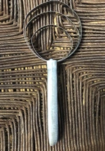 Vintage Aluminium Knochen Staubschaber Metzgerei rund - Bild 1 von 7