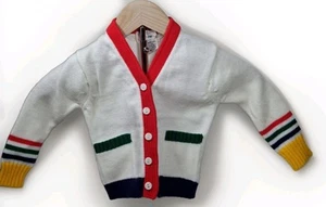 Vintage 70's Toddler 4T MAY Knit SWEATER 100%Acrylic ONE OWNER MADE IN TAWAIN - Picture 1 of 13