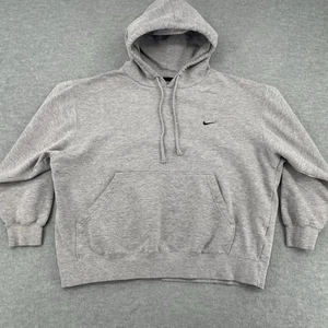 Vintage Nike Hoodie Women's Large Gray Baggy Boxy Fit 2000s Y2K - Picture 1 of 8
