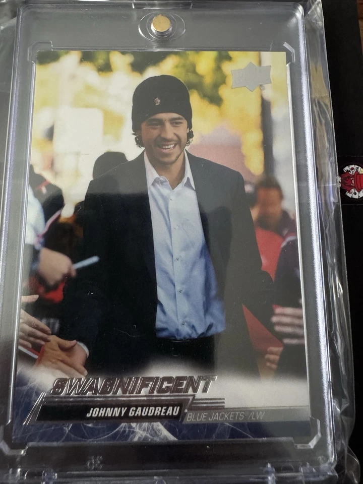 2022-23 Upper Deck Extended Swagnificent #540 Columbus Johnny Gaudreau KSA 9.0 - Image 1 of 1