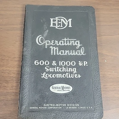 1949 General Motors 600 & 1000 HP Switching Locomotives Operating Manual No 2303 - Image 1 of 4