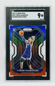 Prizm Tyrese Halliburton Rookie RC #262 2020-2021 rojo blanco azul Prizm SGC 9 - Imagen 1 de 6