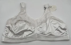 NWT Jodee 48D Style 3201 White Lace Bra Full Figure Wireless - Picture 1 of 5