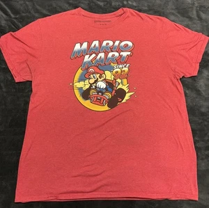 Mario Kart Shirt Mens Extra Large Red Graphic Tee Since 92 Nintendo Gamer Retro - Picture 1 of 6