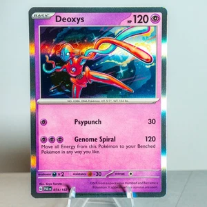 DEOXYS 074/182 PARADOX RIFT POKEMON (HOLO RARE, NM) - Picture 1 of 2