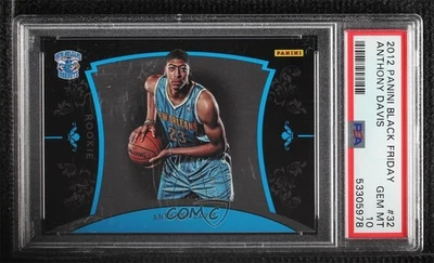2012 Panini Black Friday /599 Anthony Davis #32 PSA 10 GEM MT Rookie RC - Image 1 of 2