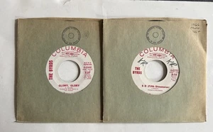 The Byrds-Lot Of 2 Columbia Promo 45s “Glory, Glory”, “5 D (Fifth Dimension) - Picture 1 of 9