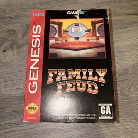 Family Feud (Sega Genesis, 1993) Game, Paper Case, Directions