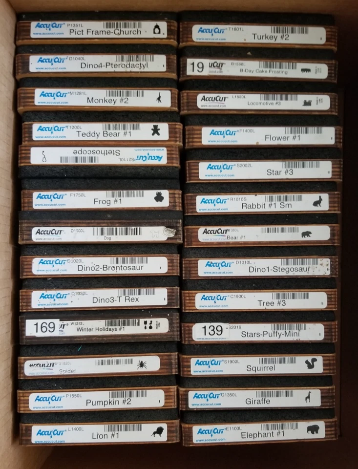 Troqueles de corte Accucut 5x6 - Lote - Tú eliges Foto 1 de 1