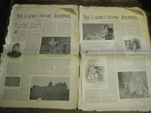 1803 LOT OF 2 LADIES HOME JOURNAL MAGAZINE FASHION/ADS-INCOMPLETE/AS IS - Picture 1 of 2