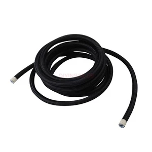 AN8 Nylon Braided PTFE Fuel Line Hose Oil Gas Line 10/16/20FT E85 Tubin - Picture 1 of 15