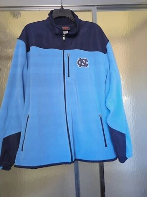 UNC North Carolina Genuine Stuff Men's Blue  Zip-Up Coat Jacket X-Large - Image 1 of 4