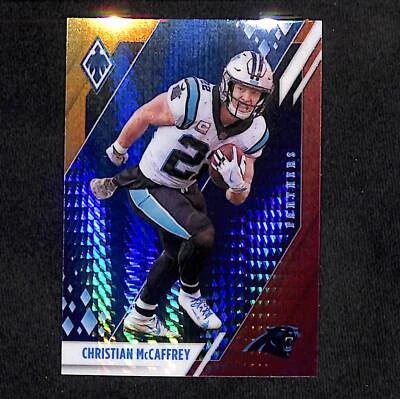 Christian McCaffrey 2021 Panini Phoenix Fire Burst #18 Carolina Panthers - Image 1 of 2
